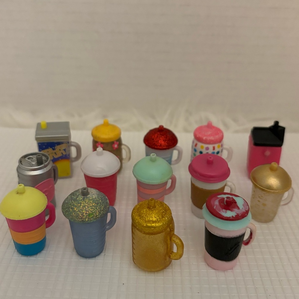 LOL Doll Accessories Set of 14 Cup Mug Accessories